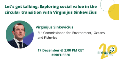 Episode 3 – Let’s get talking: Exploring social value in the circular transition, with Virginijus Sinkevičius, EU Commissioner for Environment, Oceans and Fisheries